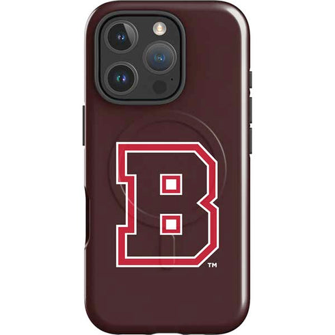 Brown University B Logo iPhone 16 Pro Magsafe Impact Case