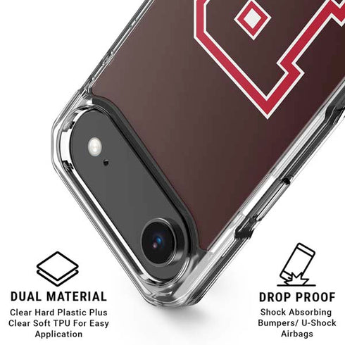 Brown University B Logo iPhone 17 Air Clear Case