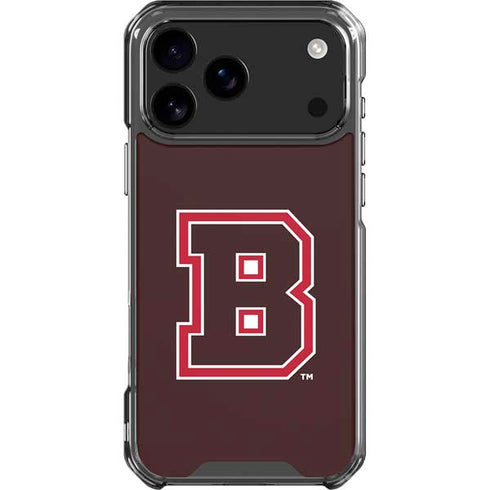 Brown University B Logo iPhone 17 Pro Max Clear Case