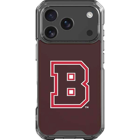 Brown University B Logo iPhone 18 Pro Clear Case
