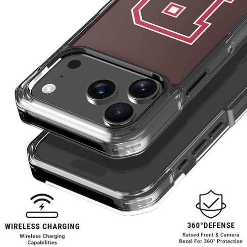 Brown University B Logo iPhone 18 Pro Clear Case