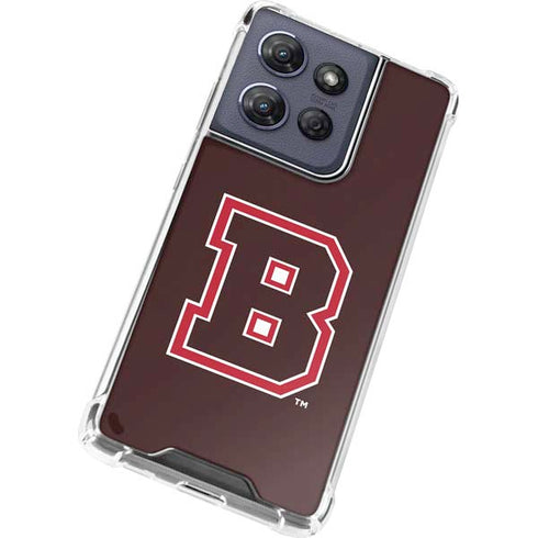 Brown University B Logo Moto G 5G (2025) Clear Case