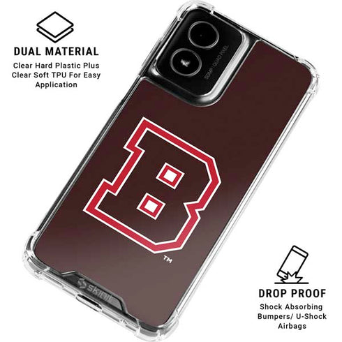 Brown University B Logo Moto G Power 5G (2024) Clear Case