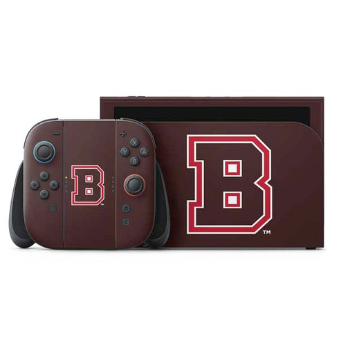 Brown University B Logo Nintendo Switch 2 (2025) with Joy-Con Skin