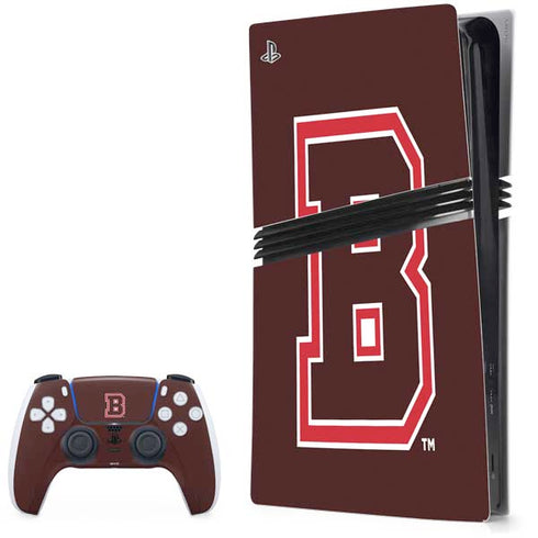 Brown University B Logo PS5 Pro Bundle Skin