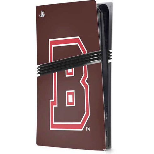 Brown University B Logo PS5 Pro Console Skin