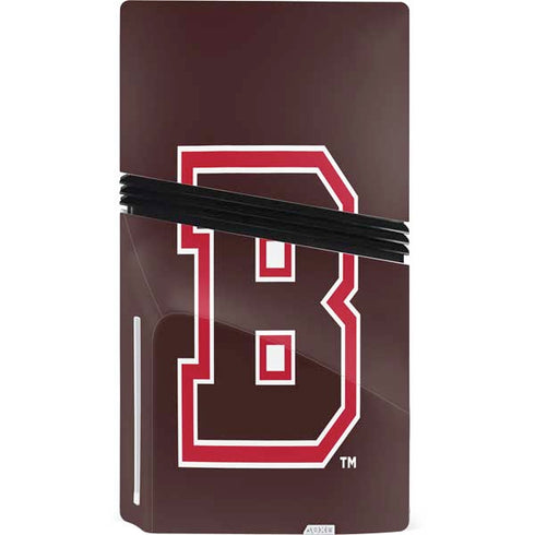 Brown University B Logo PS5 Pro Disk Bundle Skin