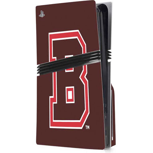 Brown University B Logo PS5 Pro Disk Console Skin