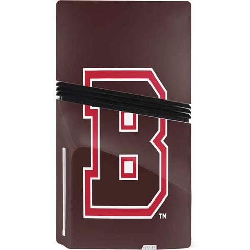 Brown University B Logo PS5 Pro Disk Console Skin