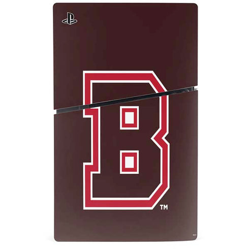 Brown University B Logo PS5 Slim Digital Edition Console Skin