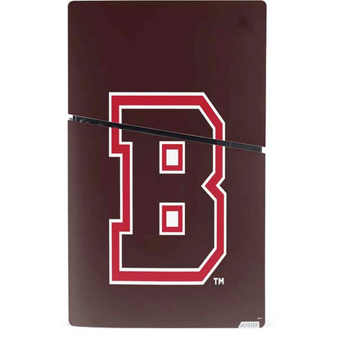 Brown University B Logo PS5 Slim Digital Edition Console Skin