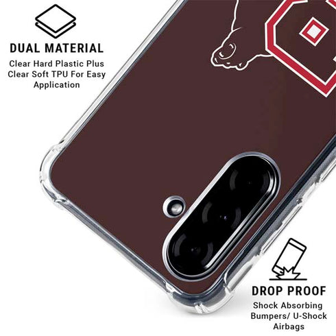 Brown University Bears Logo Galaxy A36 5G Clear Case