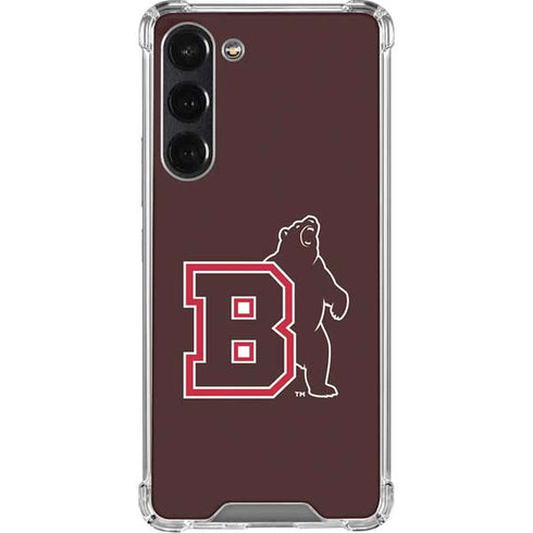 Brown University Bears Logo Galaxy S24 FE Clear Case