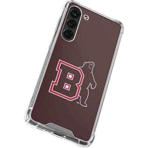 Brown University Bears Logo Galaxy S24 FE Clear Case