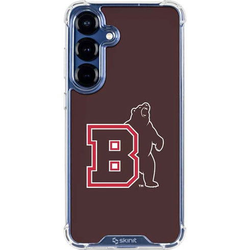 Brown University Bears Logo Galaxy S25 FE Clear Case