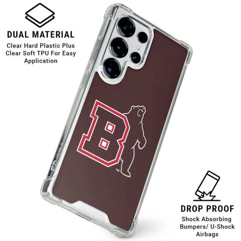 Brown University Bears Logo Galaxy S25 Ultra Clear Case