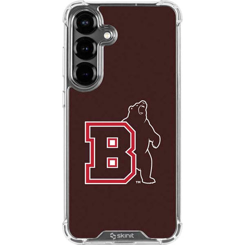 Brown University Bears Logo Galaxy S26 Plus Clear Case