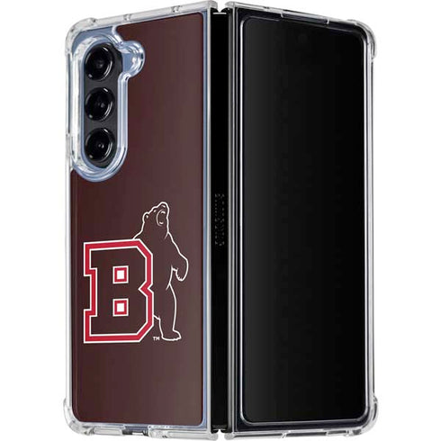 Brown University Bears Logo Galaxy Z Fold5 5G Clear Case
