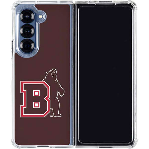 Brown University Bears Logo Galaxy Z Fold6 Clear Case
