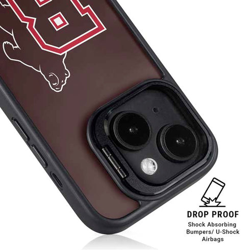 Brown University Bears Logo iPhone 14 Plus Kickstand Case