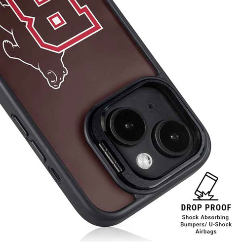 Brown University Bears Logo iPhone 15 Kickstand Case