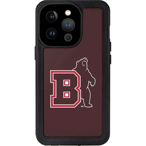 Brown University Bears Logo iPhone 15 Pro Waterproof Case