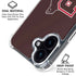 Brown University Bears Logo iPhone 16 Plus Clear Case
