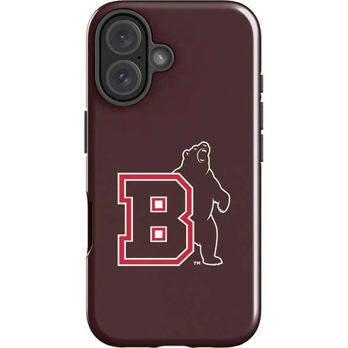 Brown University Bears Logo iPhone 16 Plus Impact Case