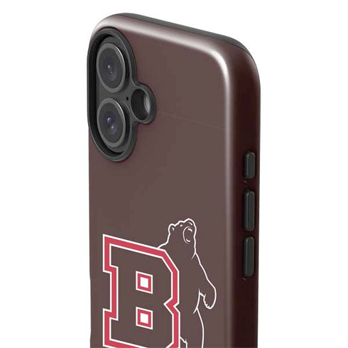 Brown University Bears Logo iPhone 16 Plus Impact Case