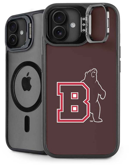 Brown University Bears Logo iPhone 16 Plus Kickstand Case