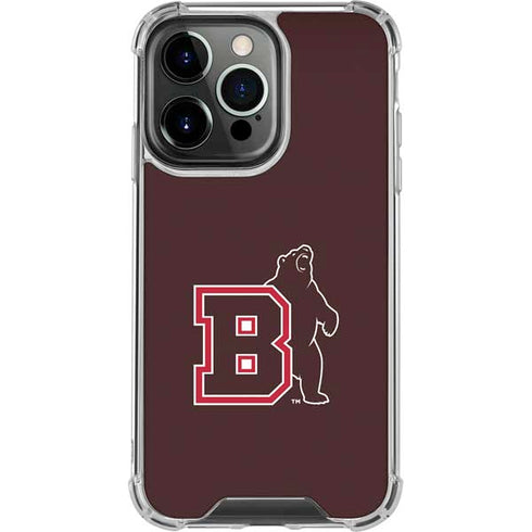 Brown University Bears Logo iPhone 16 Pro Clear Case