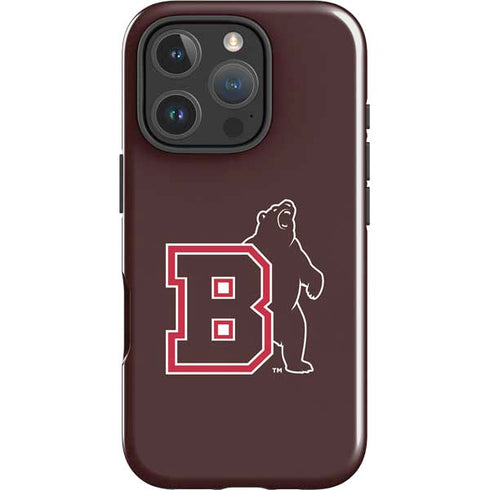Brown University Bears Logo iPhone 16 Pro Max Impact Case