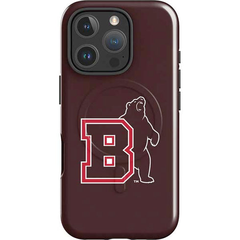 Brown University Bears Logo iPhone 16 Pro Max Magsafe Impact Case