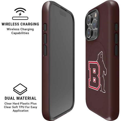 Brown University Bears Logo iPhone 16 Pro Max Magsafe Impact Case