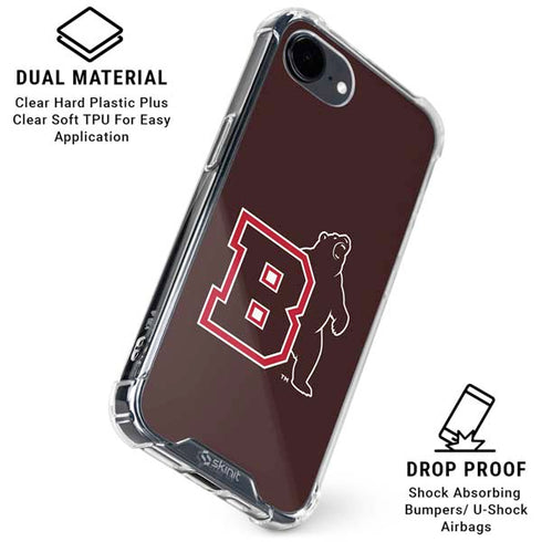 Brown University Bears Logo iPhone 16e Clear Case