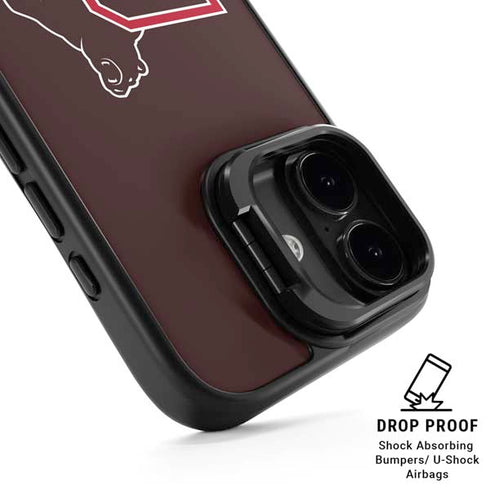 Brown University Bears Logo iPhone 17 Kickstand Case