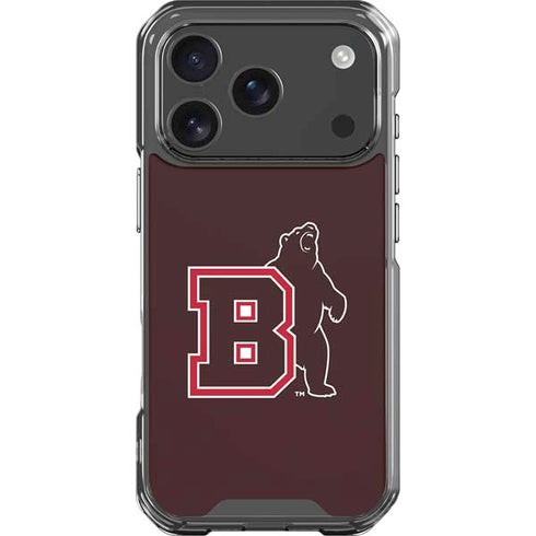 Brown University Bears Logo iPhone 17 Pro Clear Case