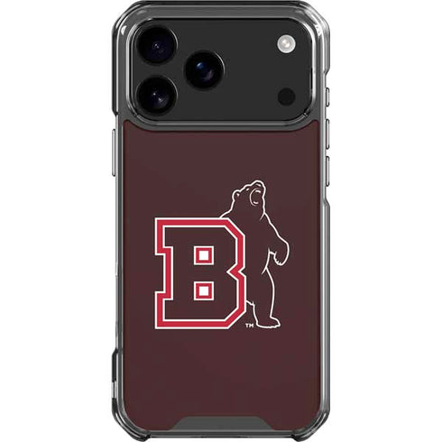 Brown University Bears Logo iPhone 17 Pro Max Clear Case
