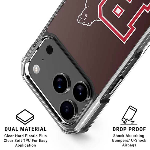 Brown University Bears Logo iPhone 17 Pro Max Clear Case