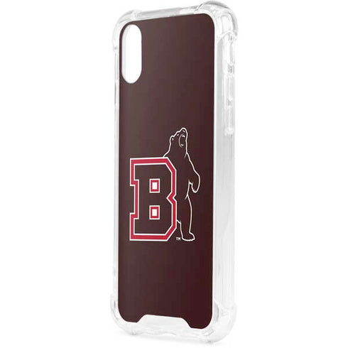 Brown University Bears Logo iPhone XS Clear Case