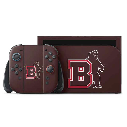 Brown University Bears Logo Nintendo Switch 2 (2025) with Joy-Con Skin