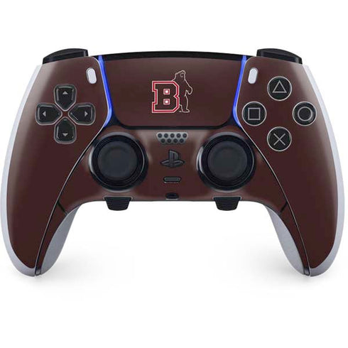 Brown University Bears Logo PS5 DualSense Edge Pro Controller Skin