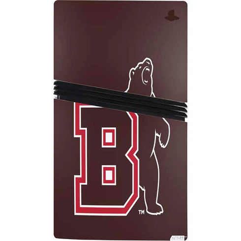 Brown University Bears Logo PS5 Pro Bundle Skin