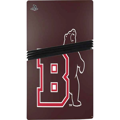 Brown University Bears Logo PS5 Pro Console Skin