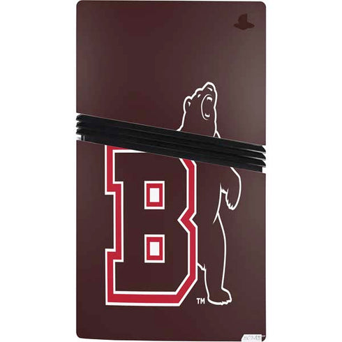Brown University Bears Logo PS5 Pro Console Skin