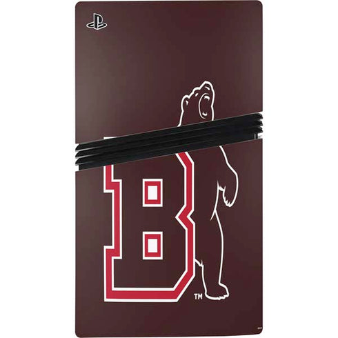 Brown University Bears Logo PS5 Pro Disk Bundle Skin