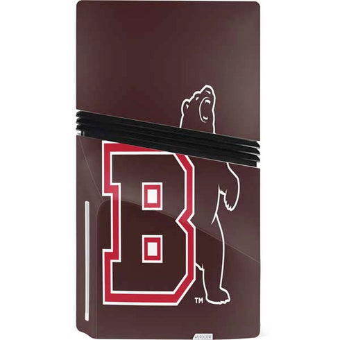Brown University Bears Logo PS5 Pro Disk Console Skin