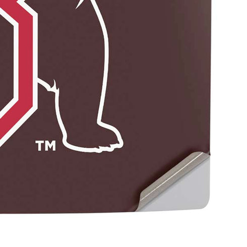 Brown University Bears Logo PS5 Pro Disk Console Skin