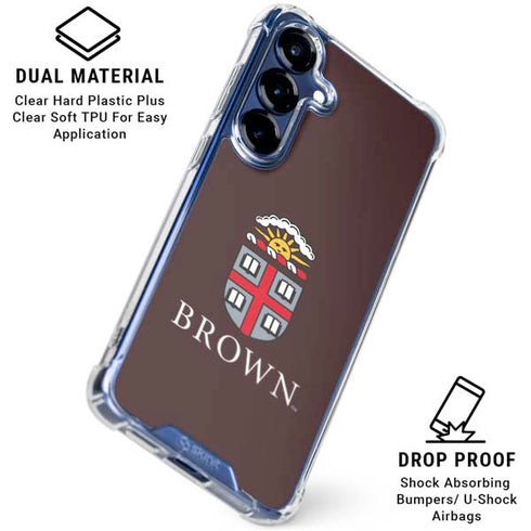 Brown University Primary Logo Galaxy S25 FE Clear Case