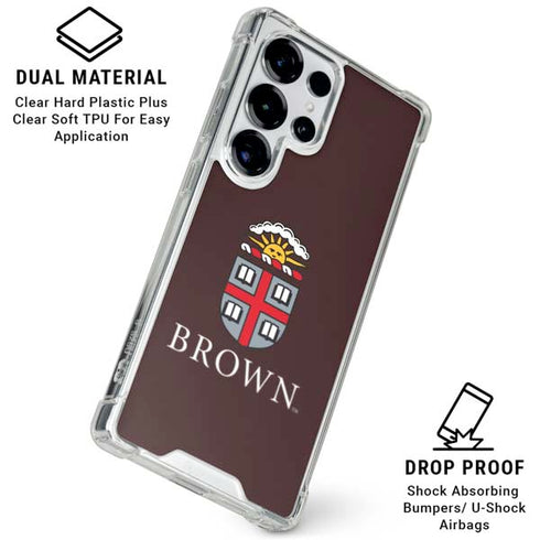 Brown University Primary Logo Galaxy S25 Ultra Clear Case